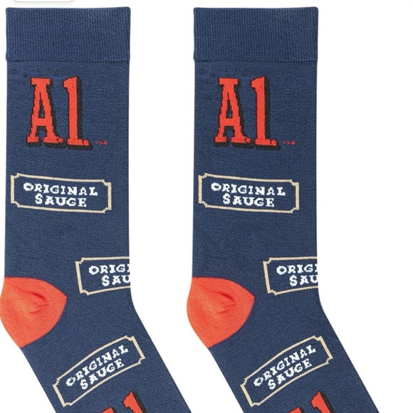 Buy 2, Get 1 FREE! 🎉 Stocking Stuffer Fun, Crazy Crew Socks - A1 Sauce - Picture 4 of 9